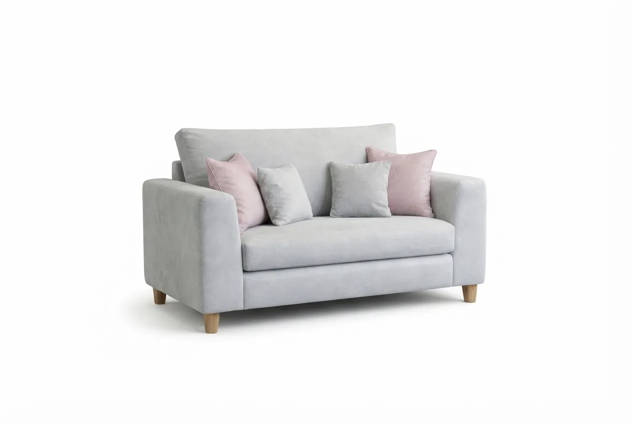 balmoral grey 2 seater side on