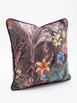 Dark Floral Scatter Cushion