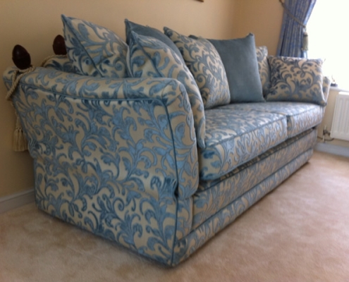 Sofa and Chair designs using Ross fabrics Ralvern Uphostery Cannock