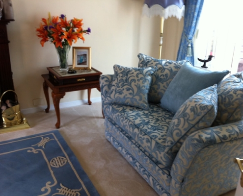 Sofa and Chair designs using Ross fabrics Ralvern Uphostery Cannock