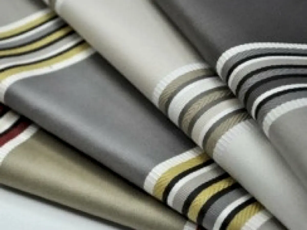 Blendworth striped upholstery fabric samples available at Ralvern's Cannock showroom