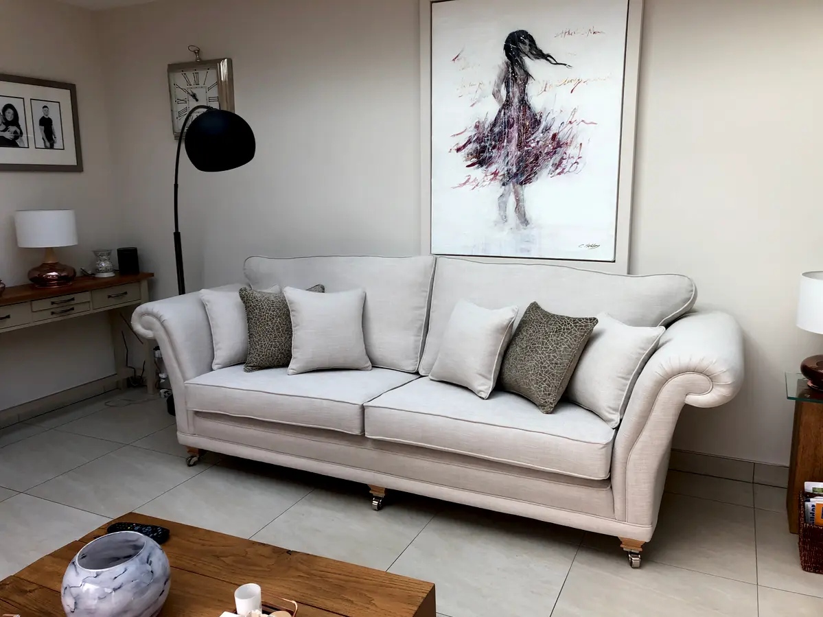 reupholstered paris sofa
