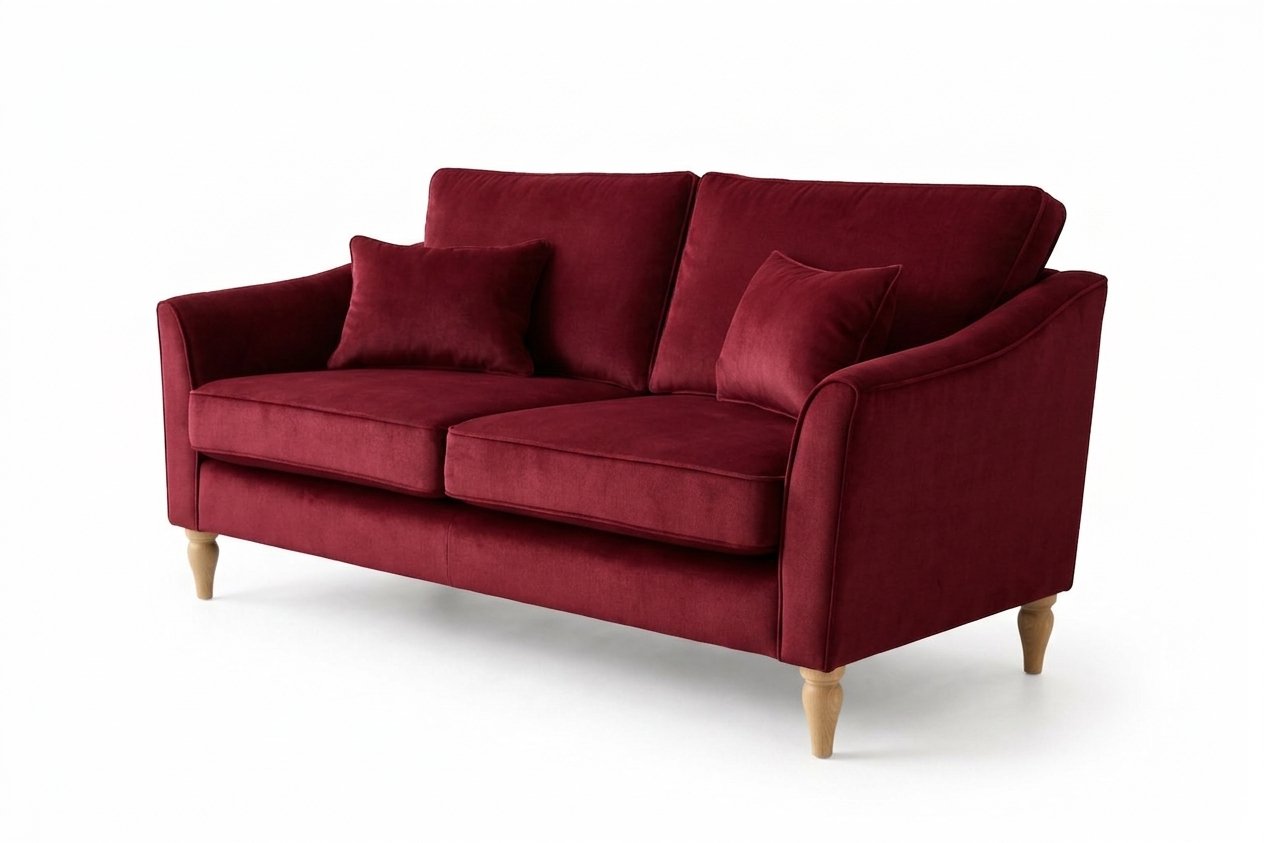 Buckingham 2 seater Claret side on